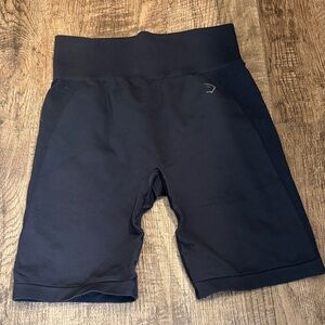 Gymshark Black Workout Bike Running Athletic Shorts 7” Like New Cycling